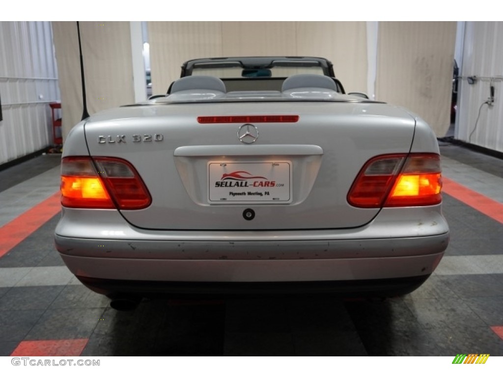 1999 CLK 320 Convertible - Brilliant Silver Metallic / Ash photo #9