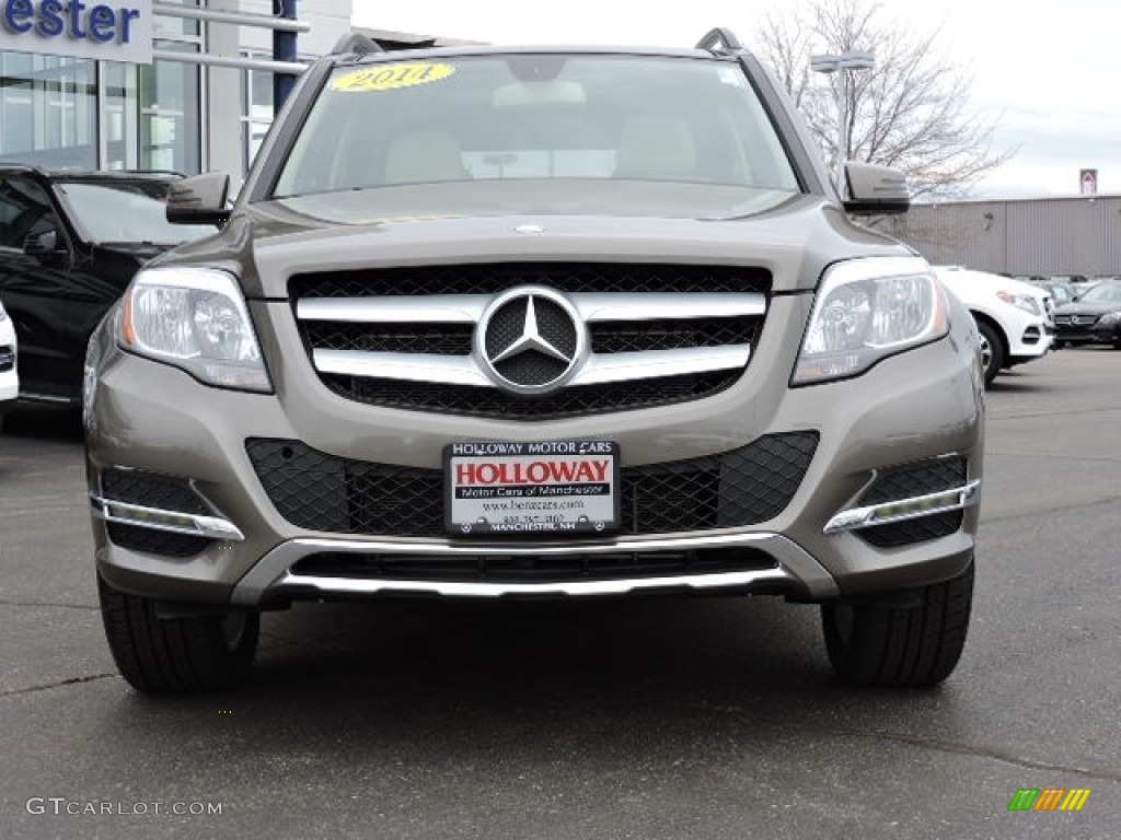 2014 GLK 350 4Matic - Pebble Grey Metallic / Almond Beige/Mocha photo #2