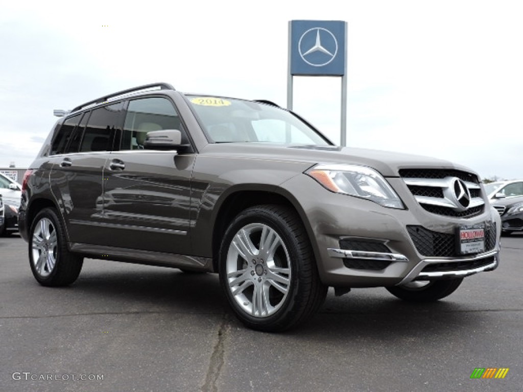 2014 GLK 350 4Matic - Pebble Grey Metallic / Almond Beige/Mocha photo #3