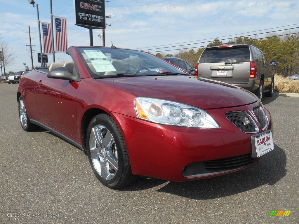 2009 G6 GT Convertible - Performance Red Metallic / Light Taupe photo #1