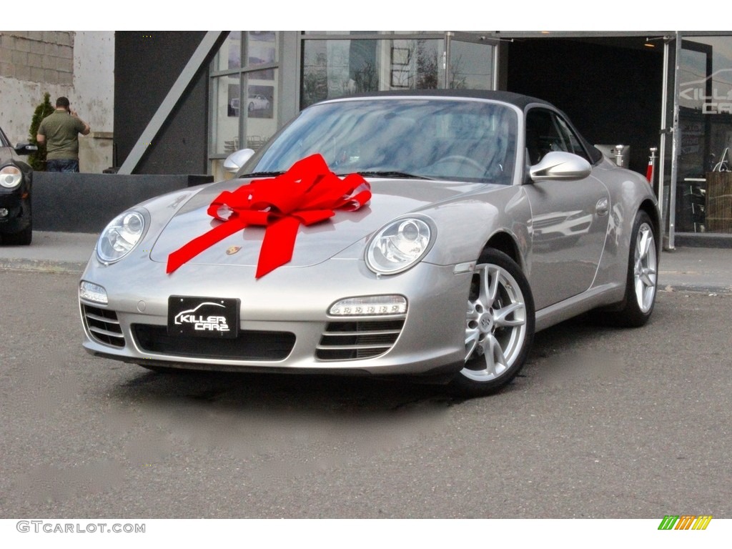 2012 911 Carrera Cabriolet - GT Silver Metallic / Black photo #3