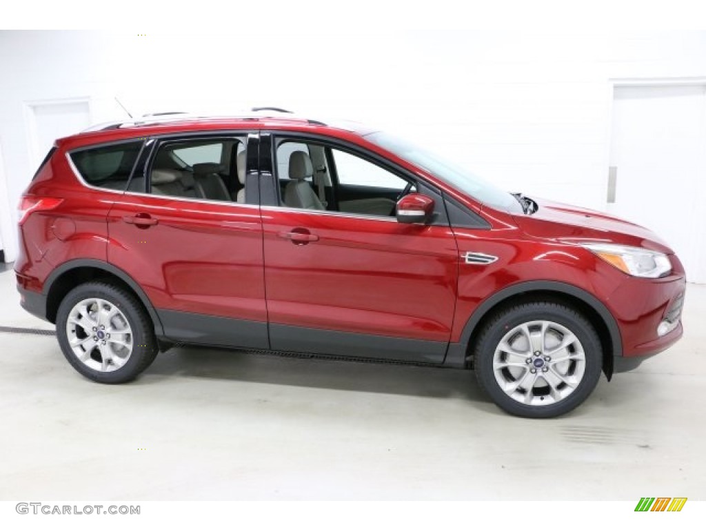 2016 Escape Titanium 4WD - Ruby Red Metallic / Medium Light Stone photo #1