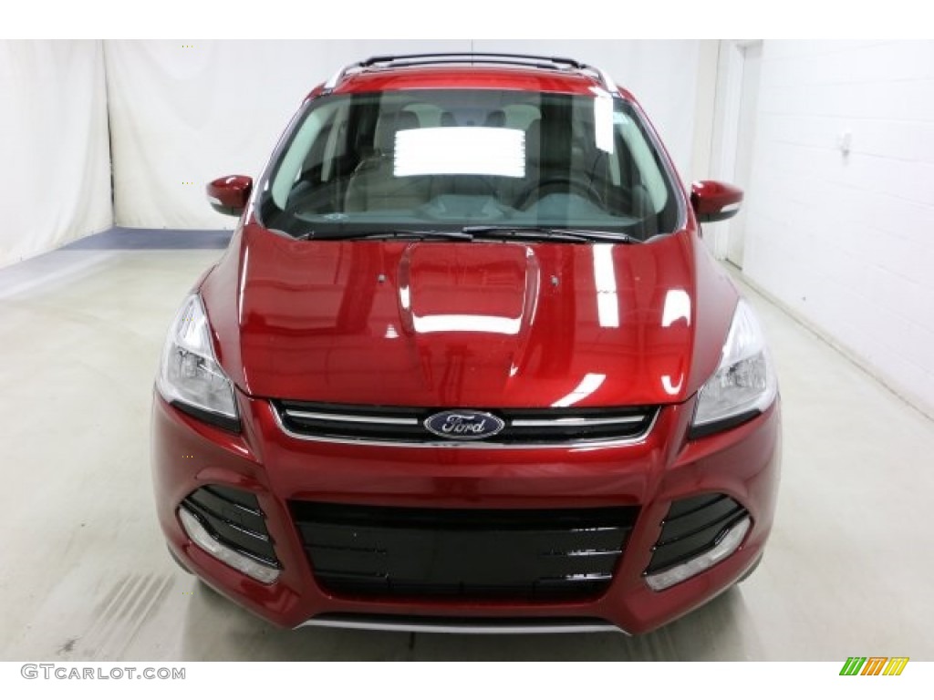 2016 Escape Titanium 4WD - Ruby Red Metallic / Medium Light Stone photo #2
