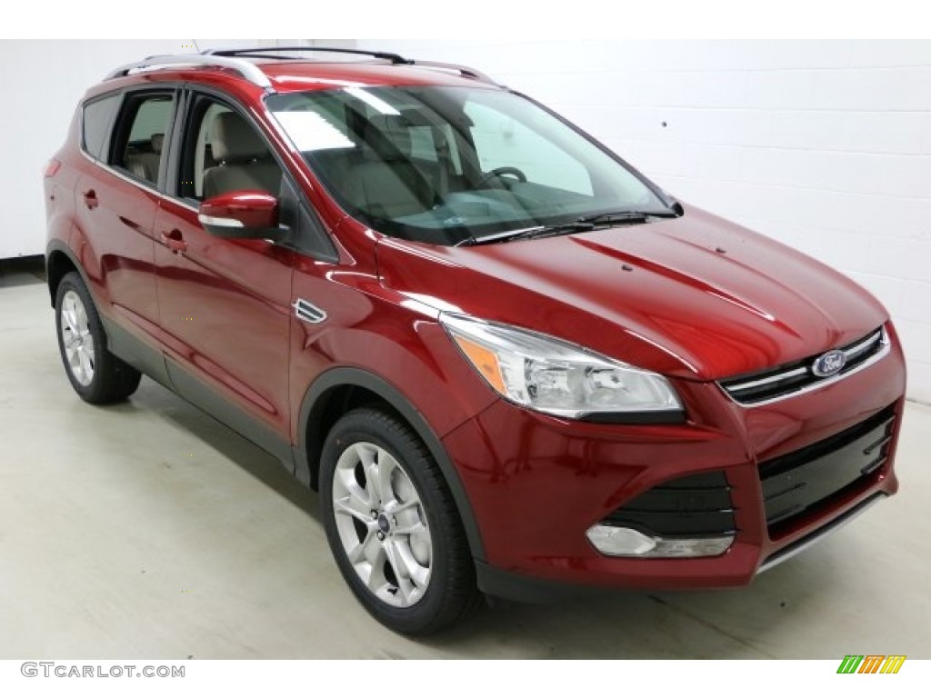 2016 Escape Titanium 4WD - Ruby Red Metallic / Medium Light Stone photo #3