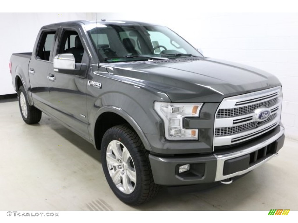 2016 F150 Platinum SuperCrew 4x4 - Magnetic / Platinum Black photo #3