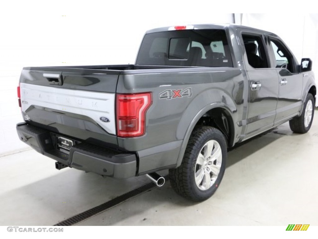 2016 F150 Platinum SuperCrew 4x4 - Magnetic / Platinum Black photo #4