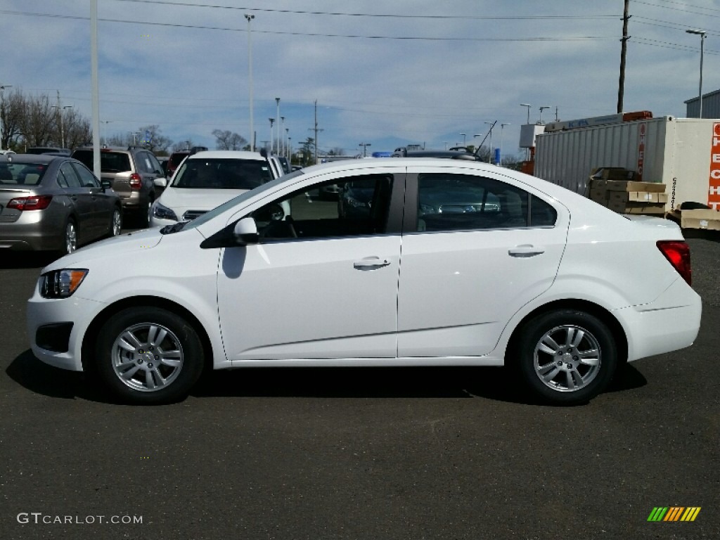 2016 Sonic LT Sedan - Summit White / Jet Black/Dark Titanium photo #6