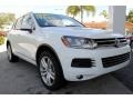 2014 Pure White Volkswagen Touareg V6 Executive 4Motion  photo #2