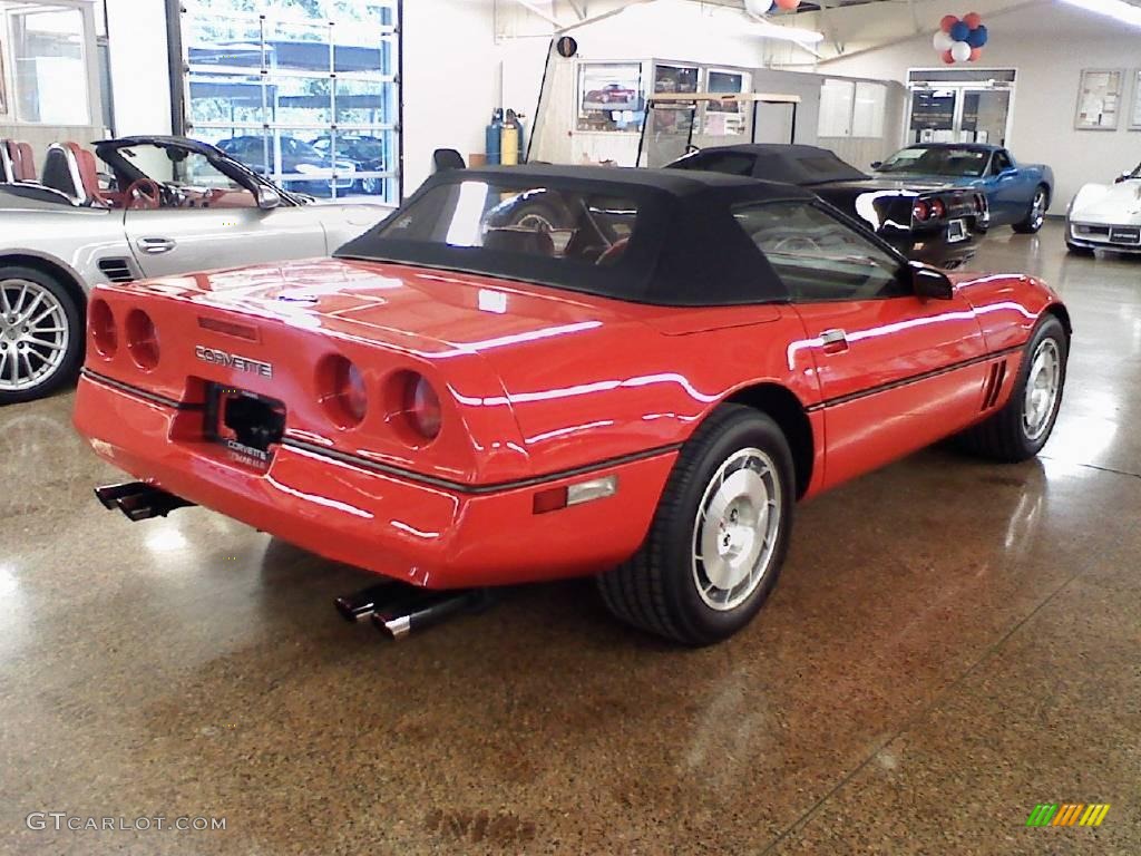 1986 Corvette Convertible - Bright Red / Red photo #6