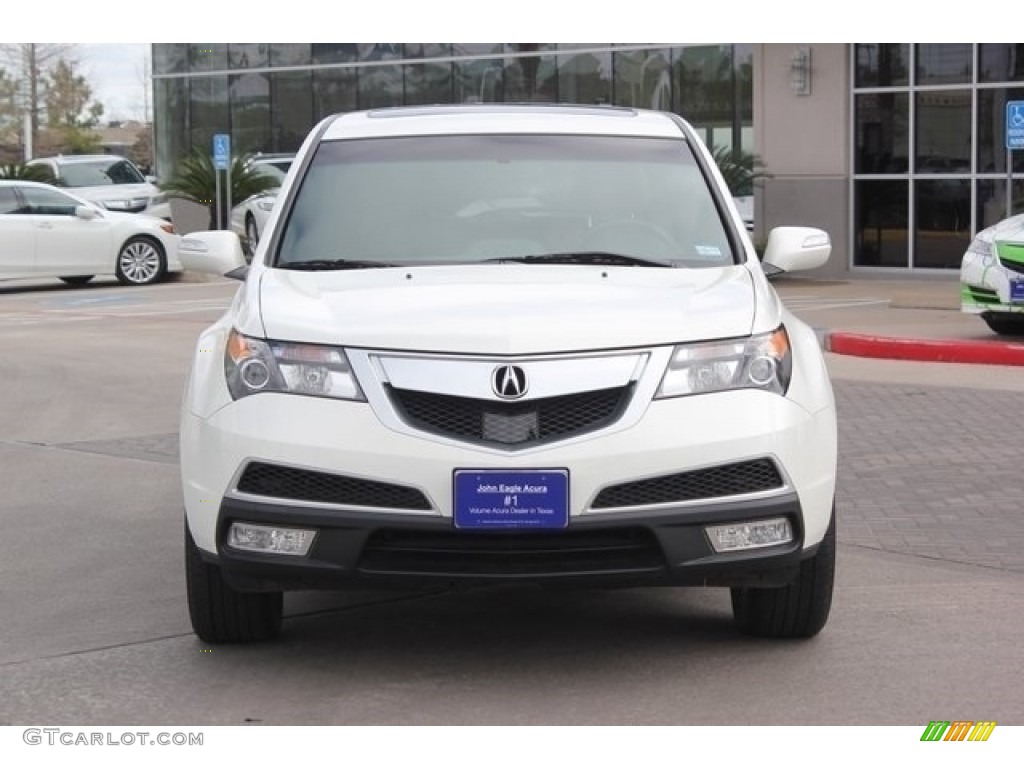 2013 MDX SH-AWD Advance - Aspen White Pearl / Umber photo #2