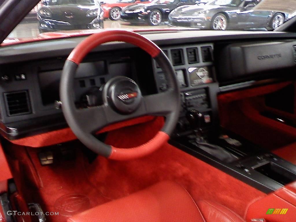 1986 Corvette Convertible - Bright Red / Red photo #13