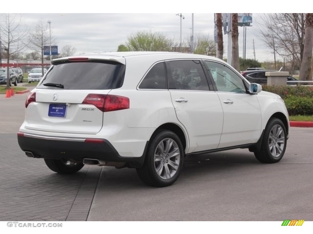 2013 MDX SH-AWD Advance - Aspen White Pearl / Umber photo #7