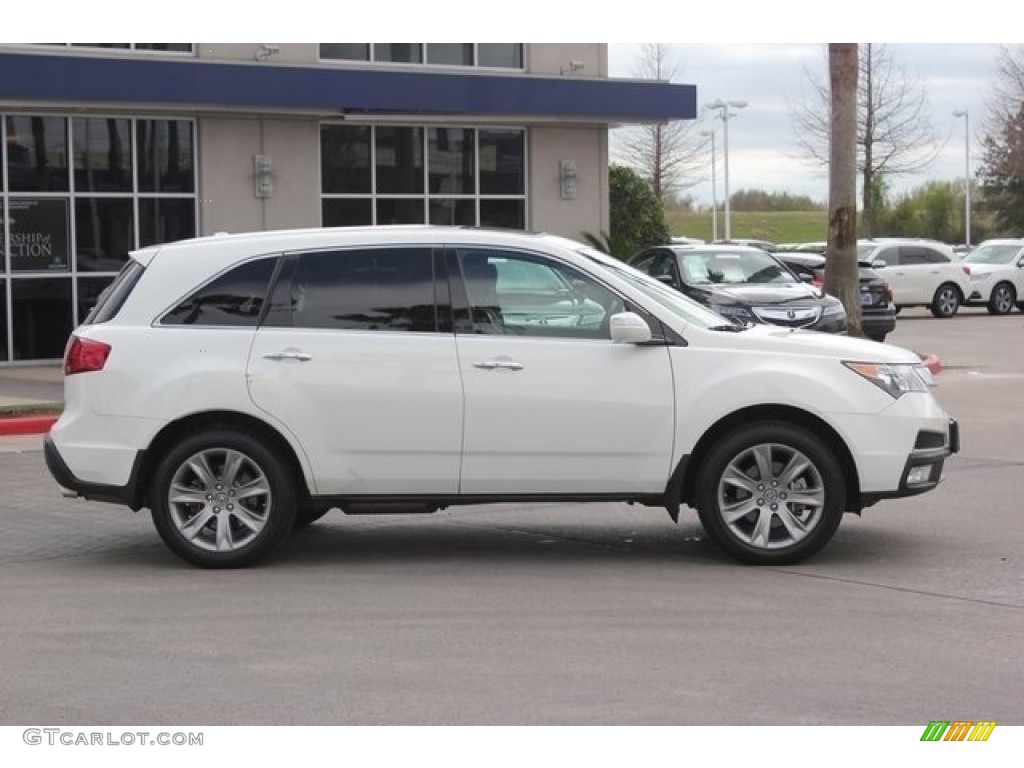 2013 MDX SH-AWD Advance - Aspen White Pearl / Umber photo #8