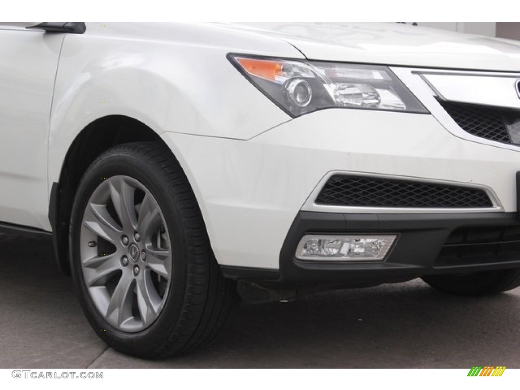 2013 MDX SH-AWD Advance - Aspen White Pearl / Umber photo #10
