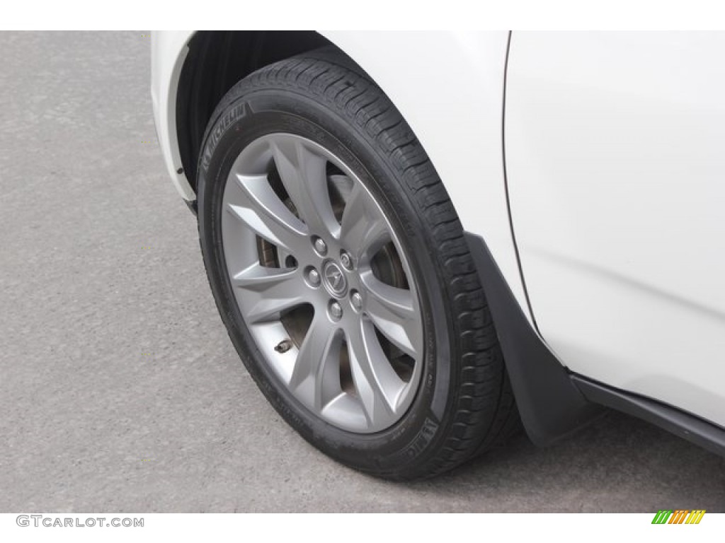 2013 MDX SH-AWD Advance - Aspen White Pearl / Umber photo #14