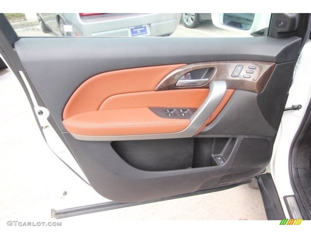 2013 MDX SH-AWD Advance - Aspen White Pearl / Umber photo #20