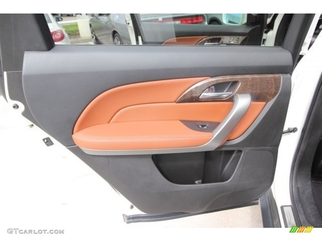 2013 MDX SH-AWD Advance - Aspen White Pearl / Umber photo #22