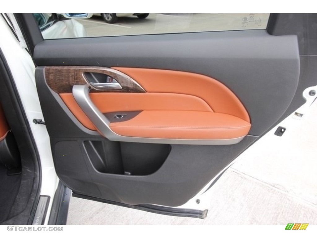 2013 MDX SH-AWD Advance - Aspen White Pearl / Umber photo #27