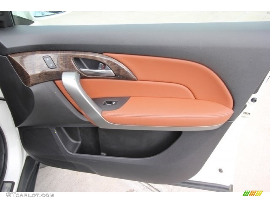 2013 MDX SH-AWD Advance - Aspen White Pearl / Umber photo #29