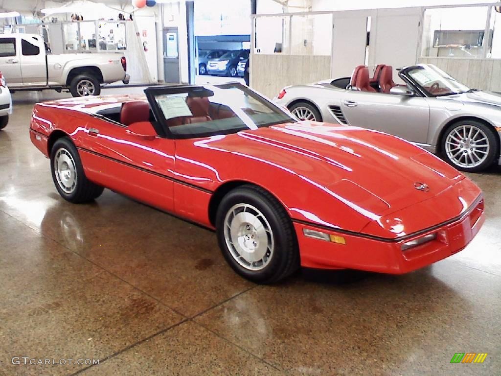 1986 Corvette Convertible - Bright Red / Red photo #23