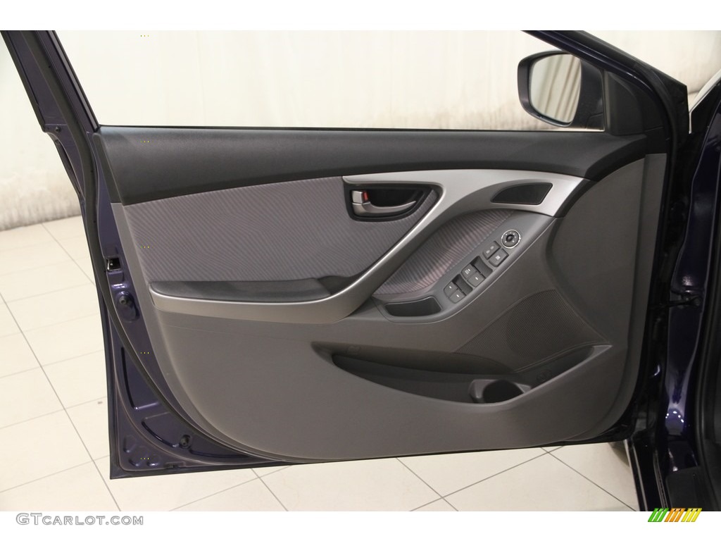 2012 Elantra GLS - Indigo Night Blue / Gray photo #4