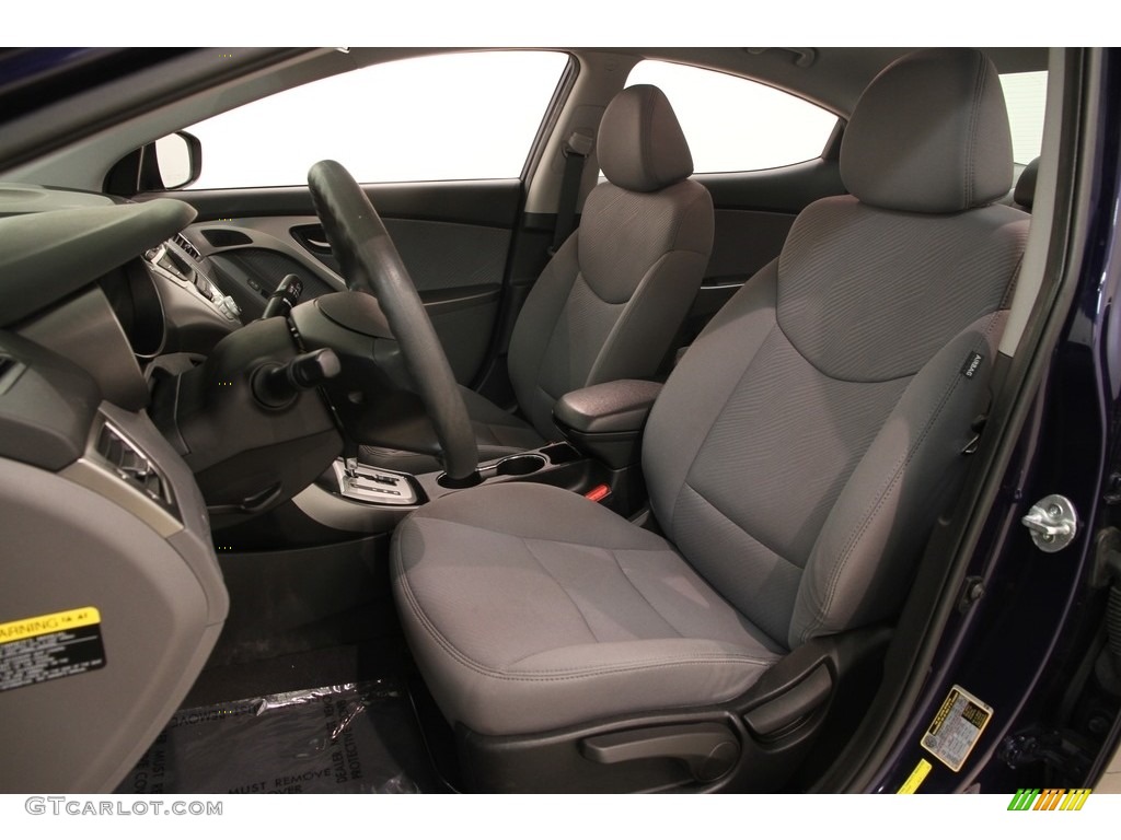 2012 Elantra GLS - Indigo Night Blue / Gray photo #5