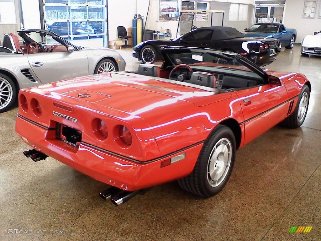 1986 Corvette Convertible - Bright Red / Red photo #24