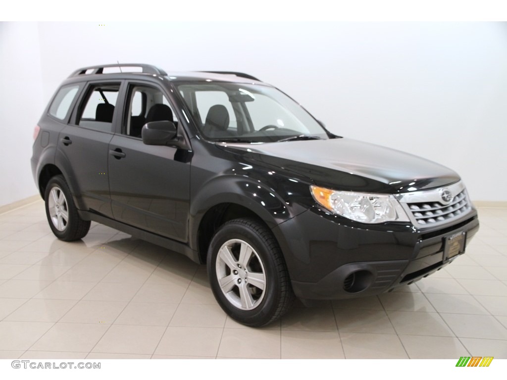 2013 Forester 2.5 X - Obsidian Black Pearl / Black photo #1