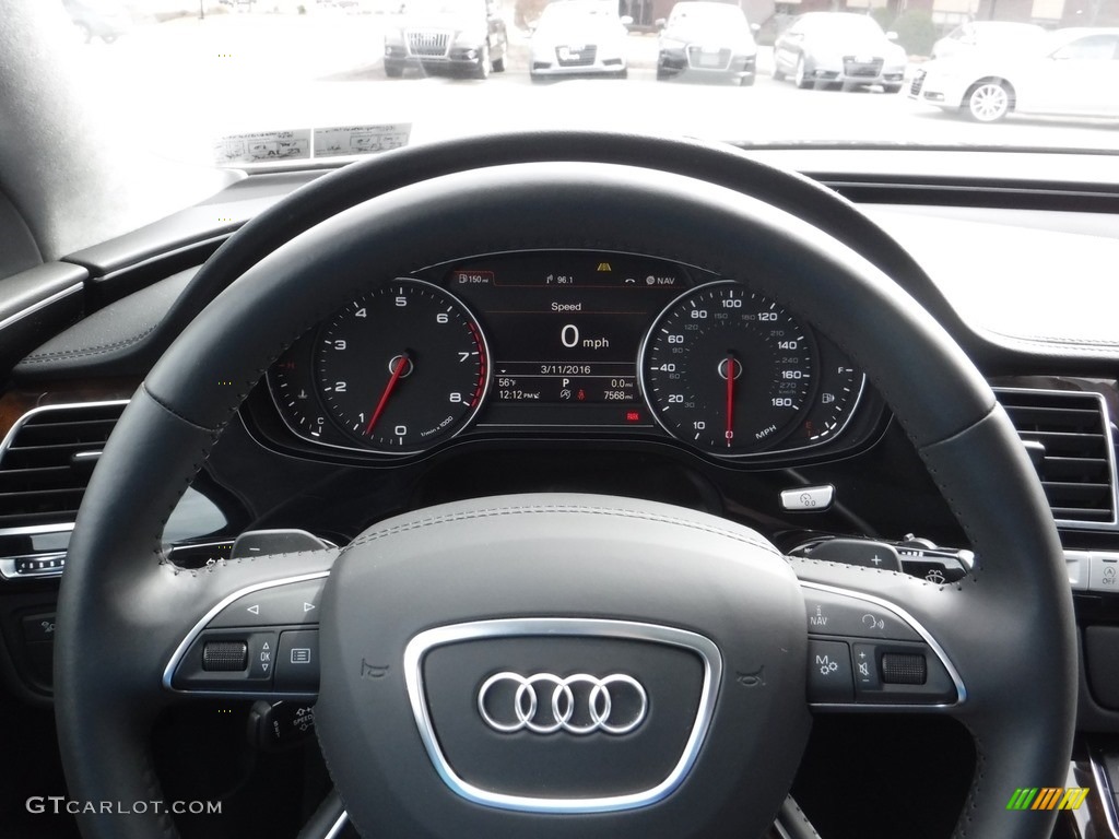 2016 A8 L 3.0T quattro - Brilliant Black / Black photo #31