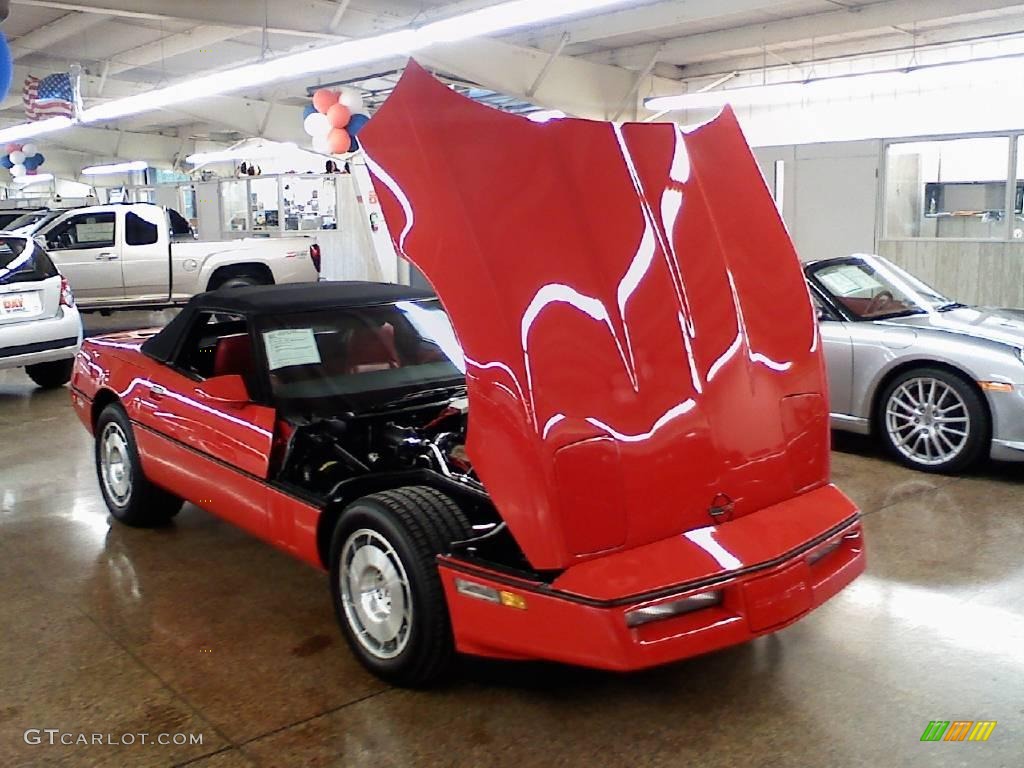 1986 Corvette Convertible - Bright Red / Red photo #34