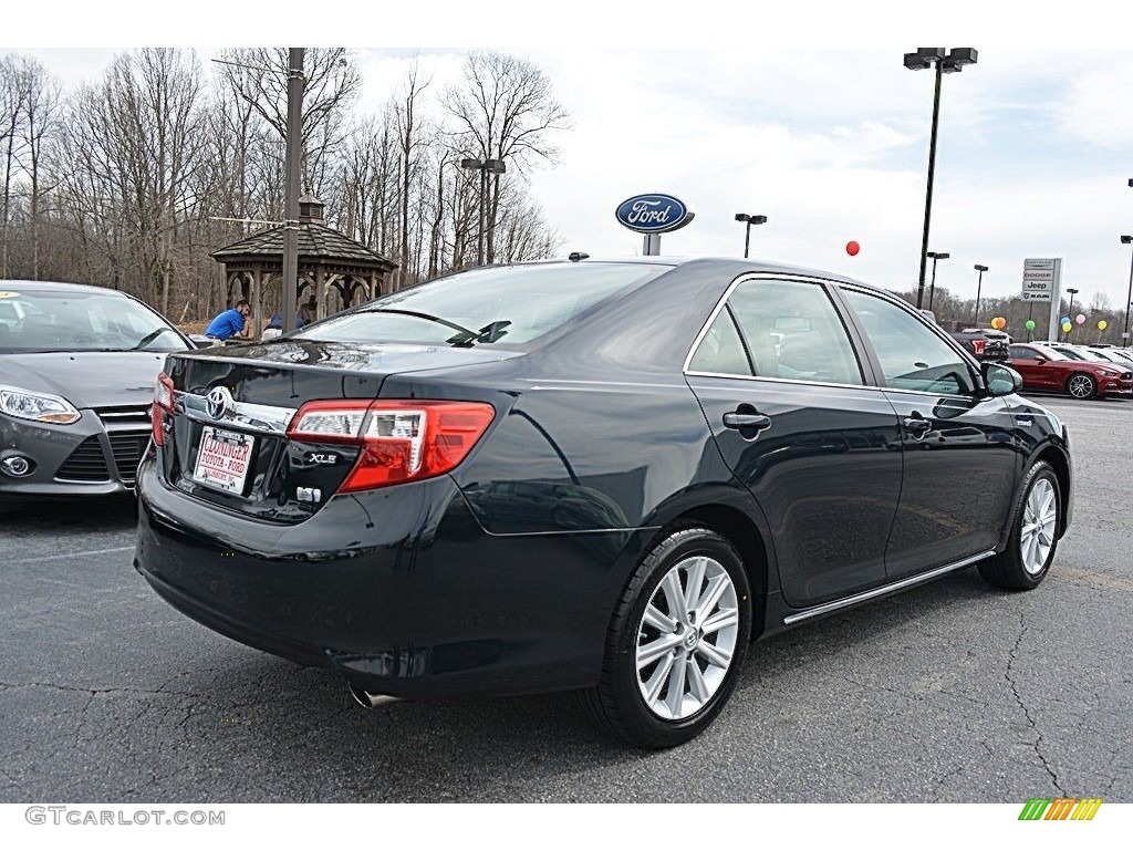 2014 Camry Hybrid XLE - Parisian Night Pearl / Ivory photo #3