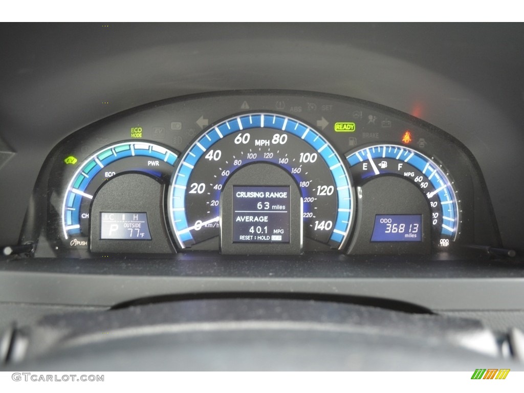 2014 Camry Hybrid XLE - Parisian Night Pearl / Ivory photo #27