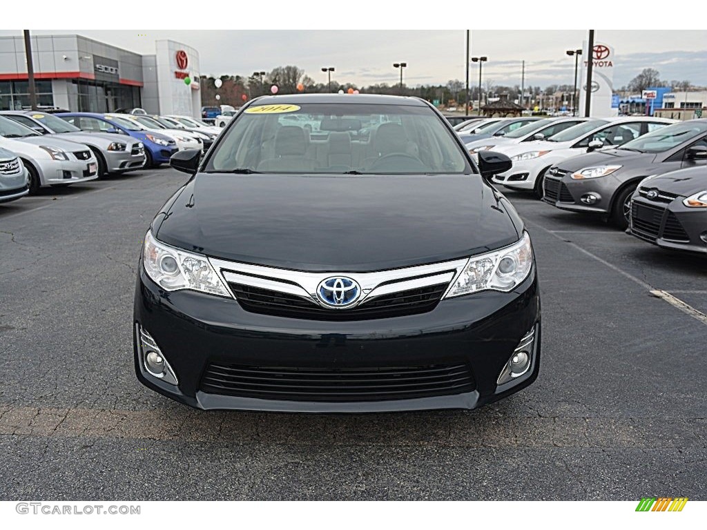 2014 Camry Hybrid XLE - Parisian Night Pearl / Ivory photo #30