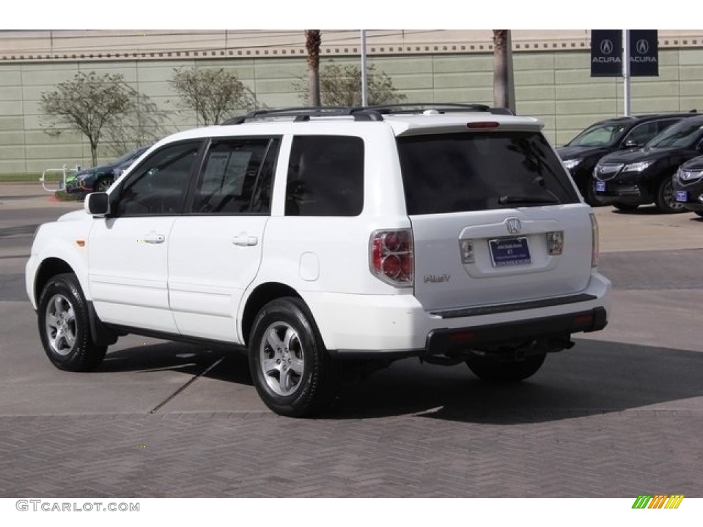 2007 Pilot EX-L - Taffeta White / Saddle photo #5