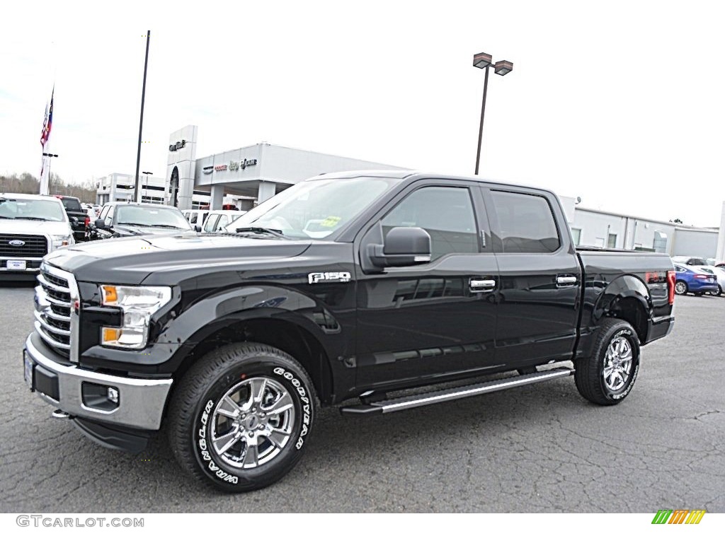 2016 F150 XLT SuperCrew 4x4 - Shadow Black / Medium Earth Gray photo #3