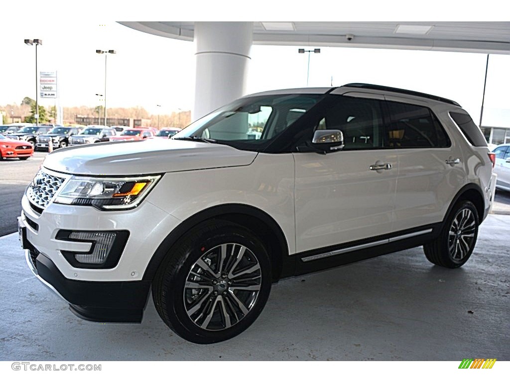 2016 Explorer Platinum 4WD - White Platinum Metallic Tri-Coat / Platinum Medium Soft Ceramic Nirvana Leather photo #4