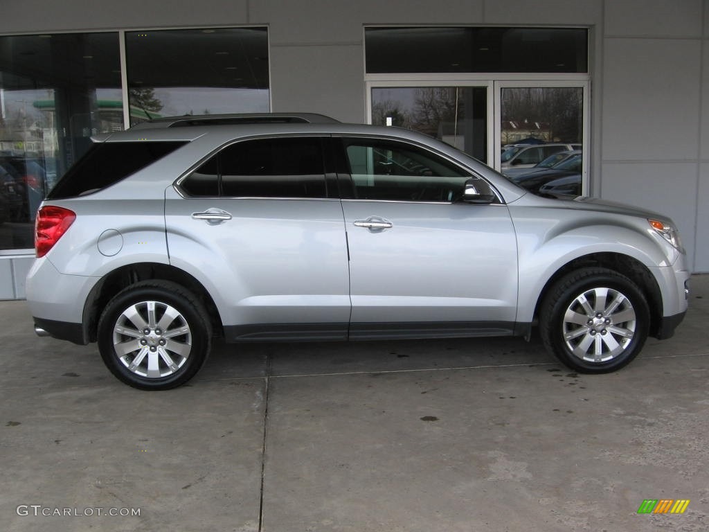 2010 Equinox LTZ AWD - Silver Ice Metallic / Jet Black/Light Titanium photo #2