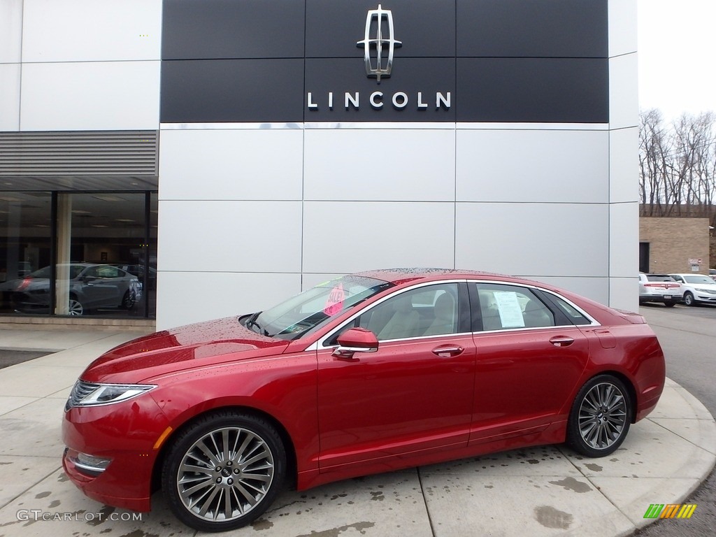 2014 MKZ Hybrid - Ruby Red / Light Dune photo #1