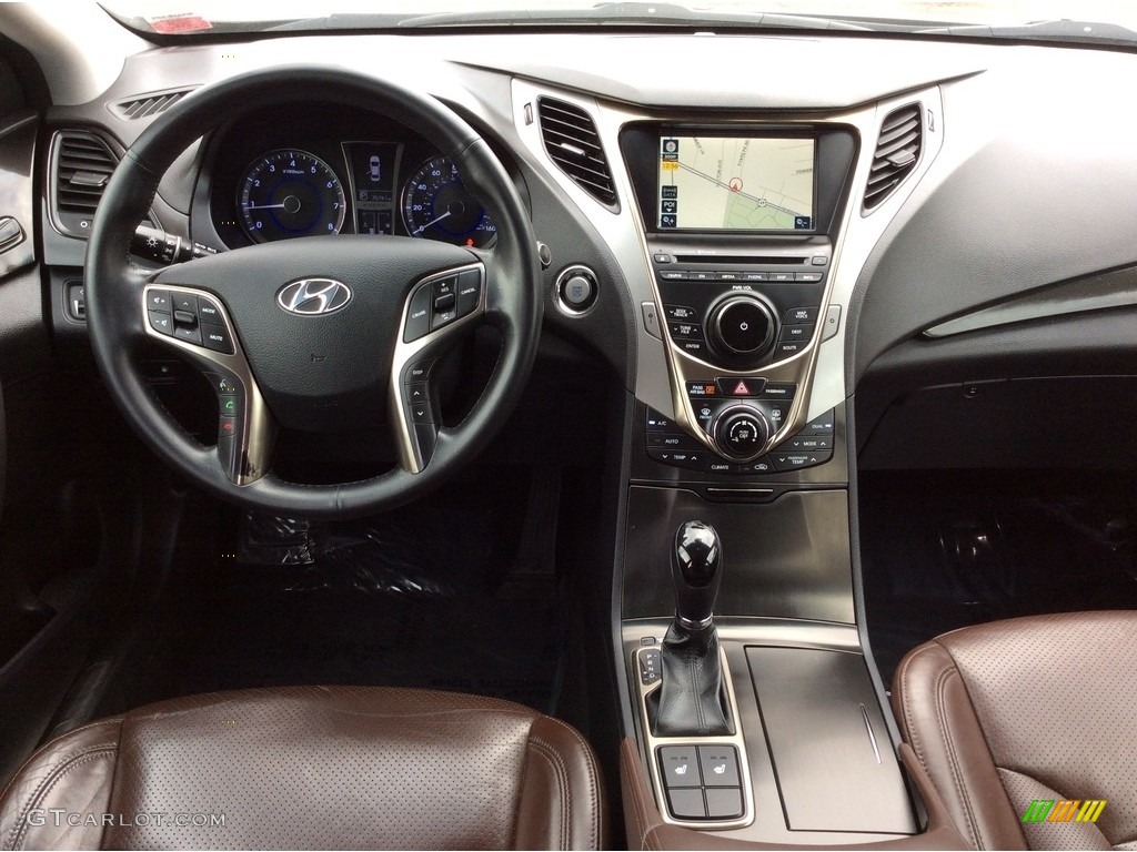 2012 Azera  - Black Onyx Pearl / Chestnut Brown photo #12