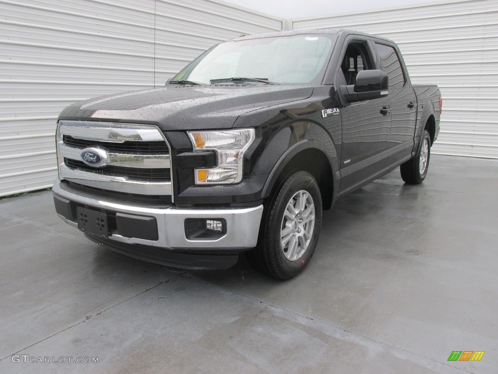 2016 F150 Lariat SuperCrew - Shadow Black / Black photo #7