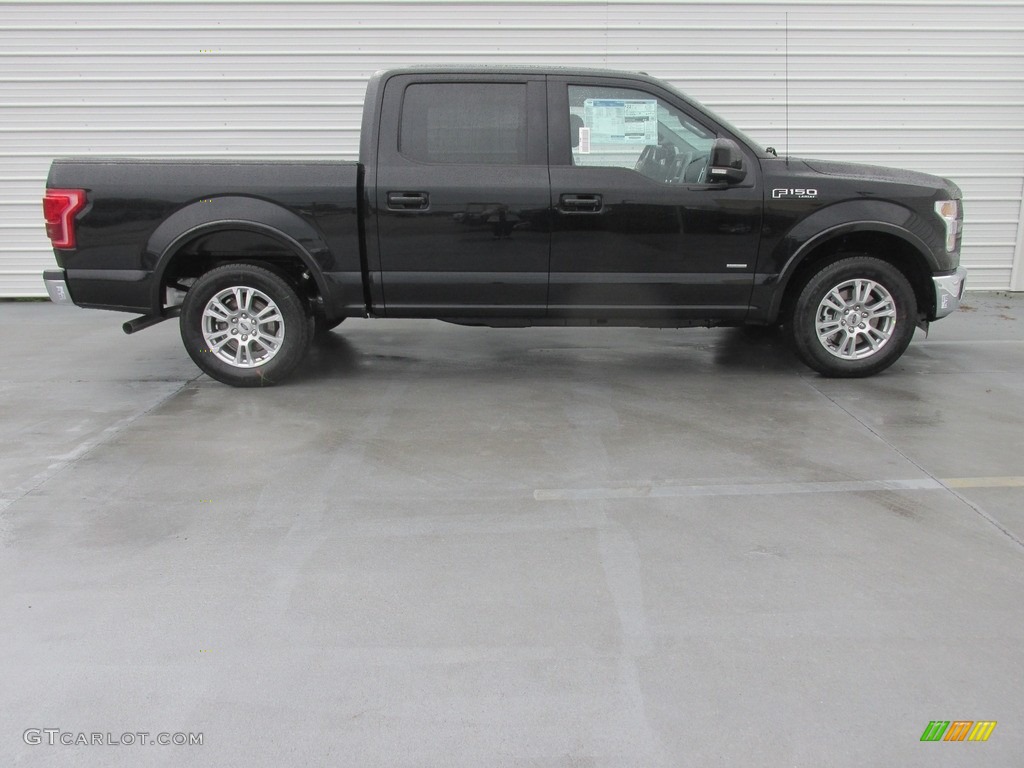2016 F150 Lariat SuperCrew - Shadow Black / Black photo #3