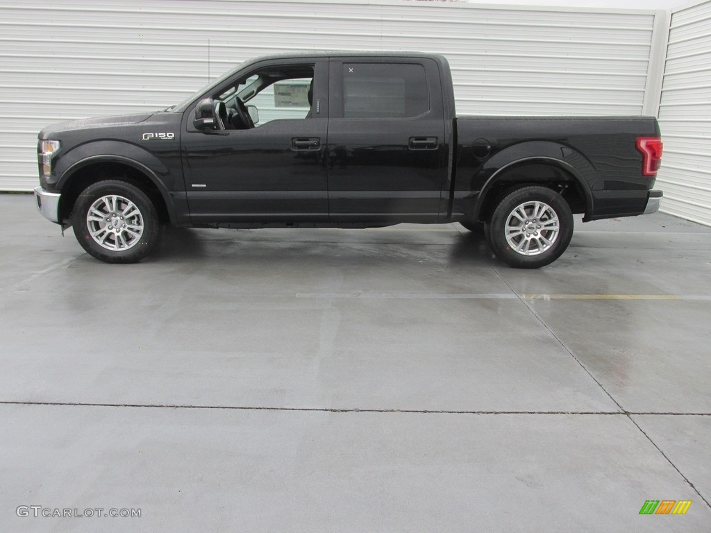 2016 F150 Lariat SuperCrew - Shadow Black / Black photo #6