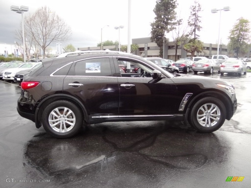 2013 FX 37 AWD - Malbec Black / Graphite photo #8