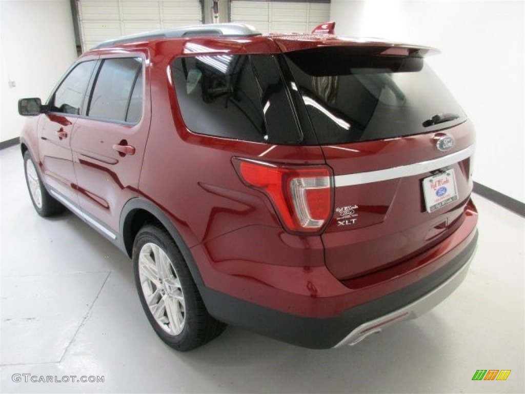 2016 Explorer XLT - Ruby Red Metallic Tri-Coat / Medium Light Camel photo #8
