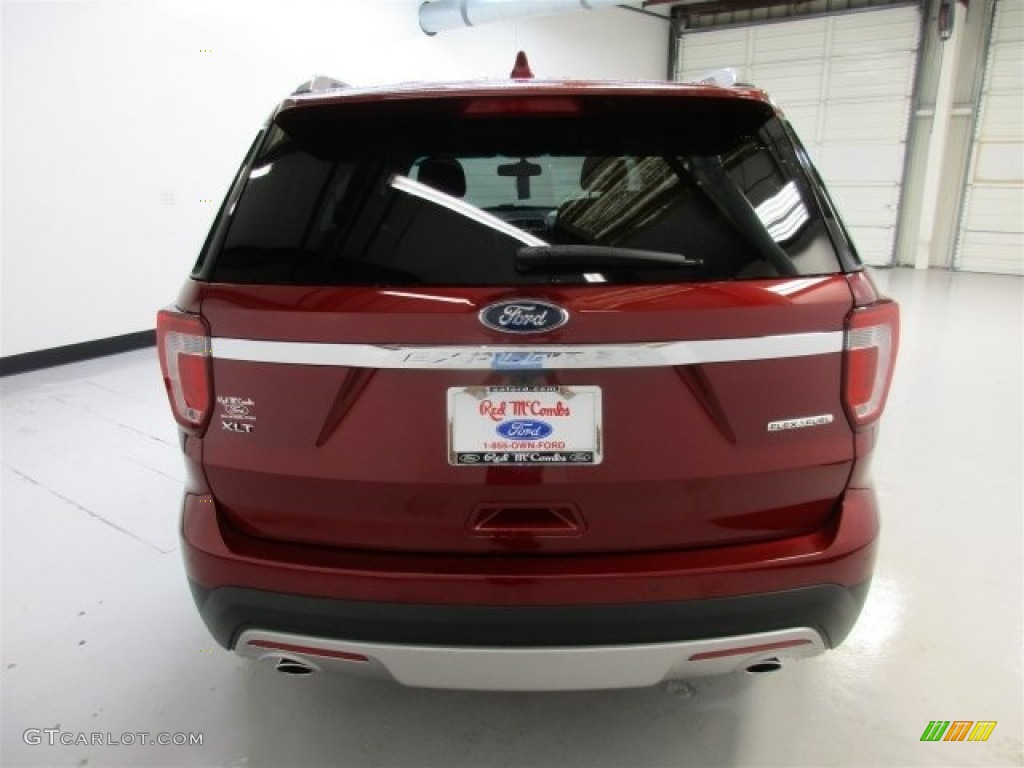 2016 Explorer XLT - Ruby Red Metallic Tri-Coat / Medium Light Camel photo #9