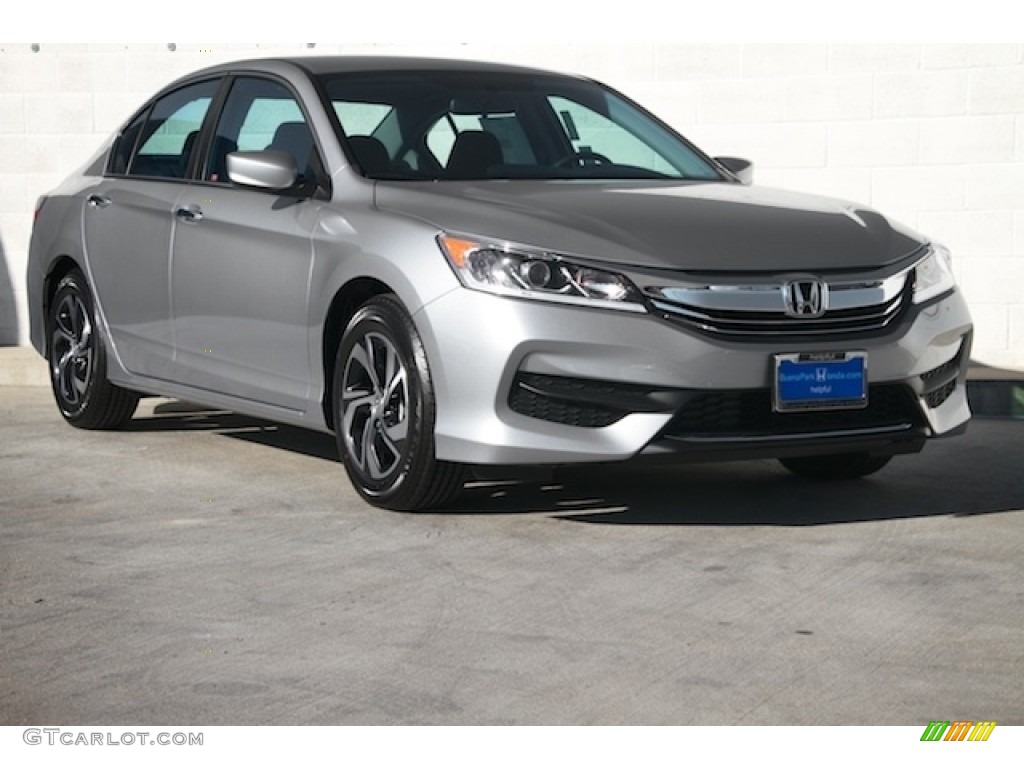 2016 Accord LX Sedan - Lunar Silver Metallic / Black photo #1
