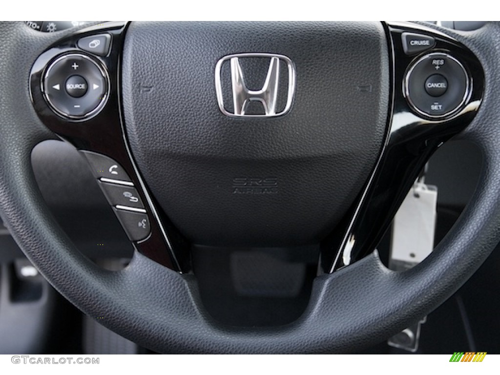 2016 Accord LX Sedan - Lunar Silver Metallic / Black photo #9