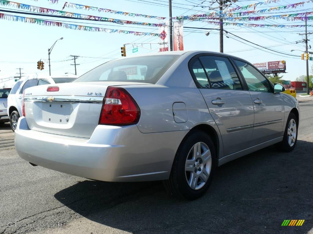 2006 Malibu LT V6 Sedan - Silverstone Metallic / Ebony Black photo #4
