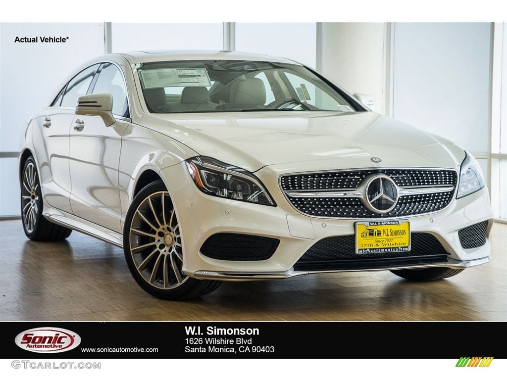 2016 CLS 400 Coupe - designo Diamond White Metallic / designo Saddle Brown/Silk Beige photo #1