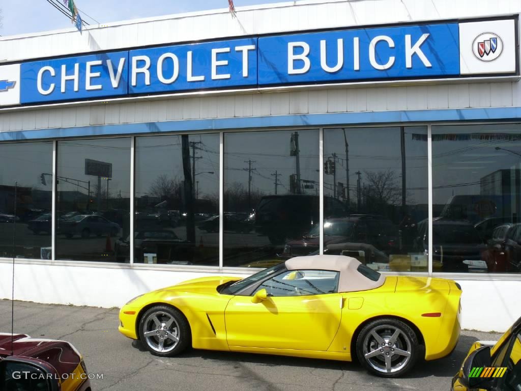 2007 Corvette Convertible - Velocity Yellow / Cashmere photo #1